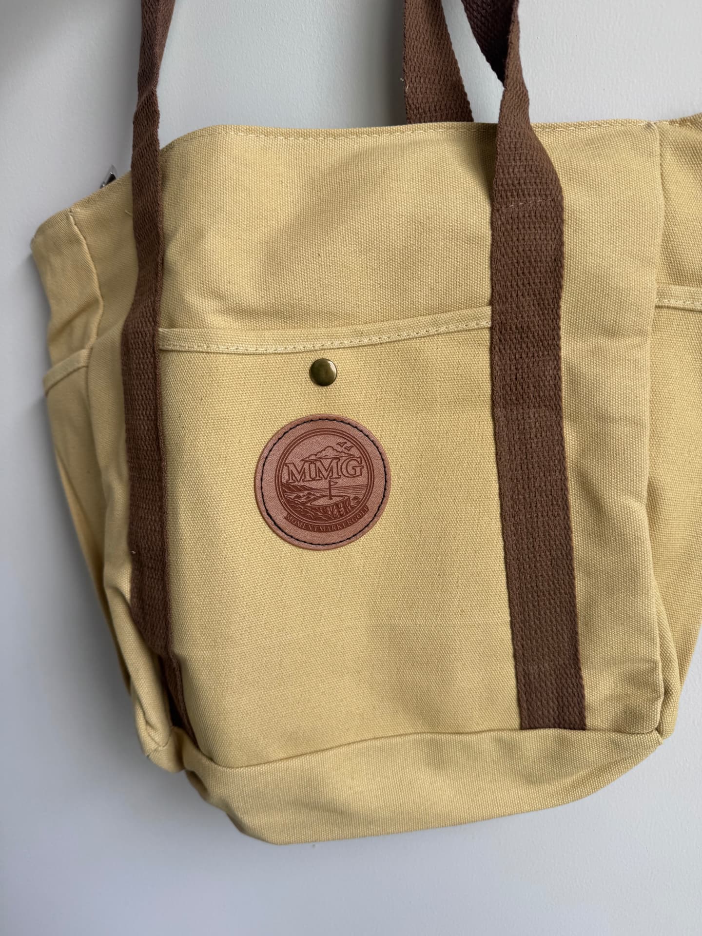 Custom Leather Patch Tote